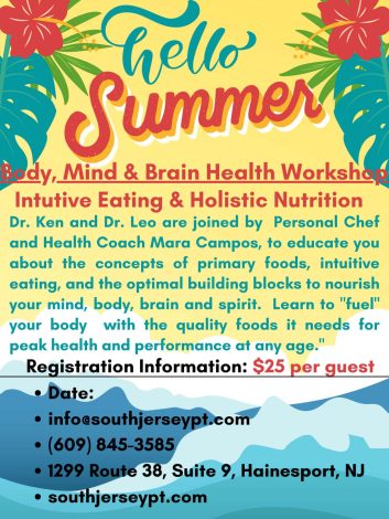 Register Today info@southjerseypt.com (609) 845-3585 1299 Route 38, Suite 9, Hainesport, NJ southjerseypt.com (6)